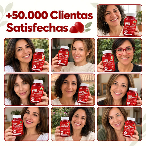 Suplemento gummies de vinagre de manzana 60 unidad